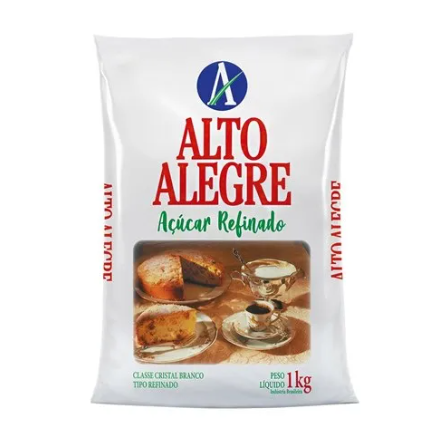 [AÇ1] Açúcar Refinado Alto Alegre 1kg